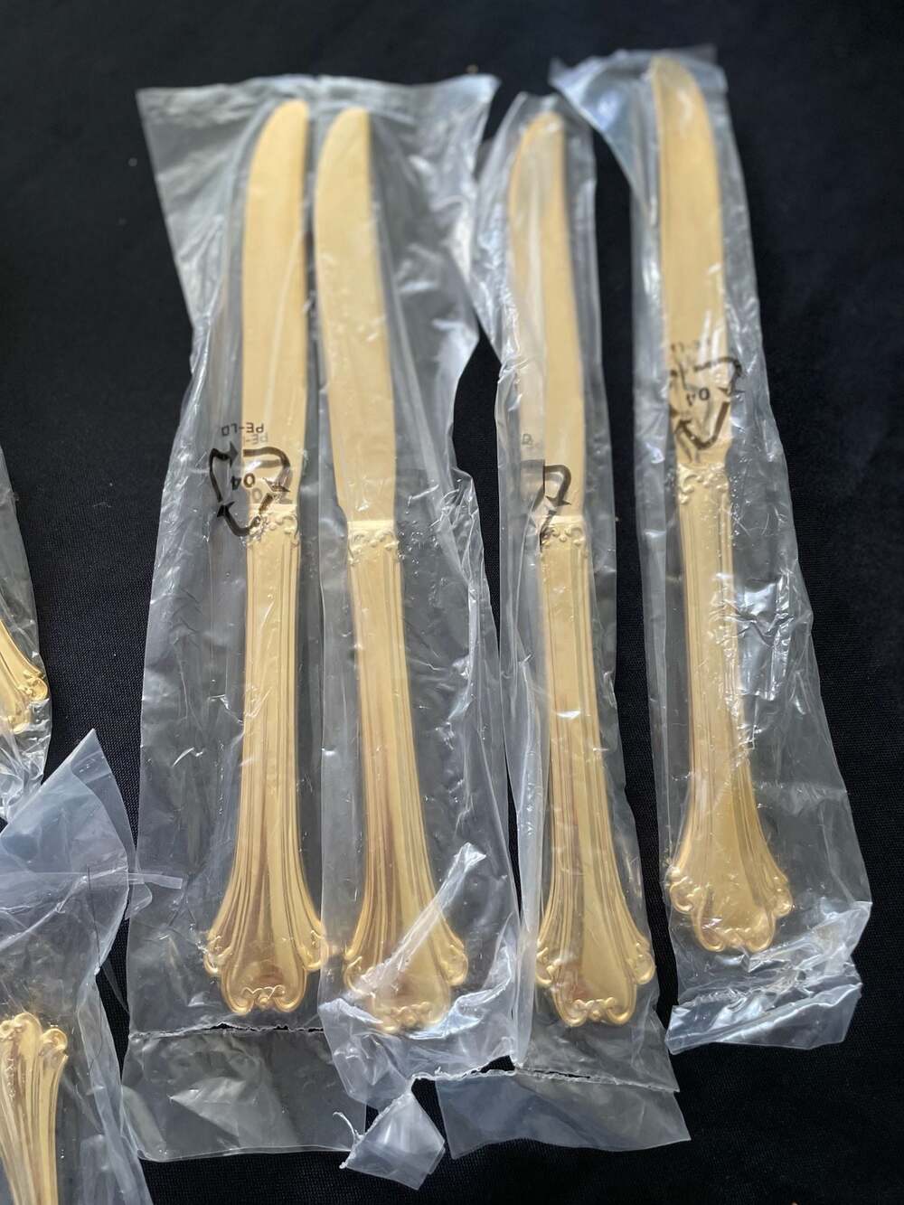F.B. Rogers Gold Electroplate Flatware Set - Picture 5 of 14